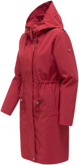 dames parka Zilanda met capuchon Rood