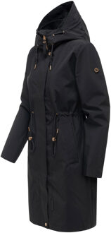 dames parka Zilanda met capuchon Zwart - L