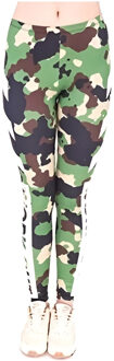 Dames party legging Camouflage print Multi