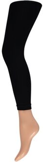 Dames party leggings zwart 60 denier - Verkleedlegging basic zwart S/M