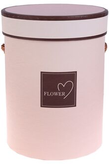 Dames Presents Box Boeket Verpakking Case Deksel Knuffel Emmer Vaas Bloemen Dozen roze