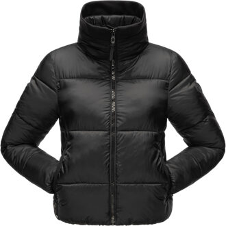 dames puffer jacket Sternschnüppchen – Kort & Warm Zwart