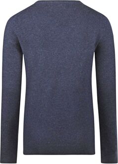 Dames Pullover V-hals Merinowol Navy Donkerblauw - L,M,S,XL,XXL