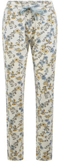 Dames pyjama set lang dare to dream bloemen print - maat L Lichtblauw