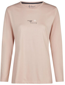 Dames pyjama set lang katoen dierenprint Roze - XXL