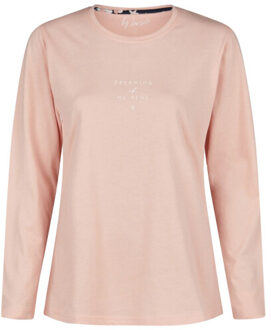 Dames pyjama set lang roze gebloemd - maat L Veelkleurig