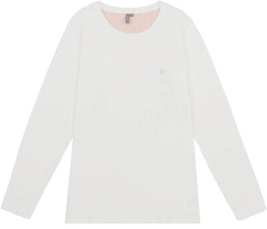 Dames pyjama set lang wit/grijs gestreept Veelkleurig - XL