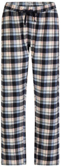 Dames pyjamabroek geruit flanel grijs/roze - maat XL Veelkleurig