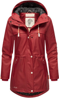 dames regenjas Rainy Forest – Waterdicht & Stijlvol Rood