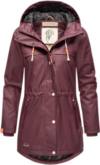 dames regenjas Rainy Forest – Waterdicht & Stijlvol Rood