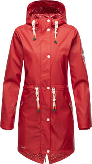 dames regenjas Tropical Stormoo – Waterdicht & Modieus Rood - XS