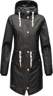 dames regenjas Tropical Stormoo – Waterdicht & Modieus Zwart - XS