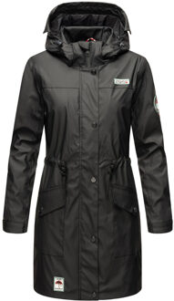 Dames Regenmantel Deike – Waterafstotend met Afneembare Capuchon Zwart