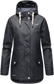 dames regenmantel Oceans Heart – Waterdicht & Stijlvol Blauw