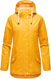 dames regenmantel Oceans Heart – Waterdicht & Stijlvol Geel - M