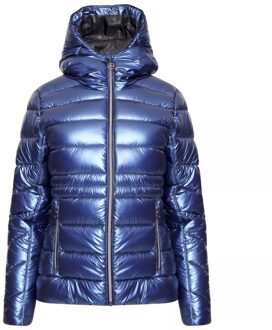 Dames reputable ii metallic puffer jacket Blauw - 34