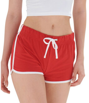 Dames retro shorts - maat L Rood