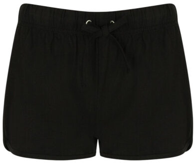 Dames retro shorts Zwart - XXL