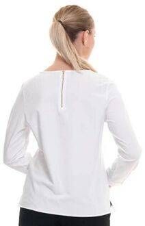 Dames riola blouse met lange mouwen - maat 34 Wit