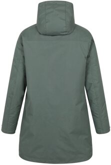 Dames Riviera Gevoerde Waterdichte Jas (Khaki Groen) Kaki - EU 34 / UK 6