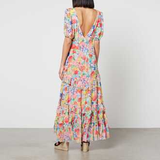 Dames Rixo Shireen Midi Dress in Floral Bloemenprint