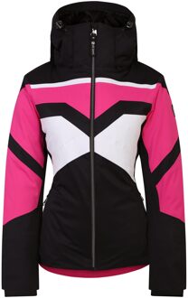 Dames rocker hooded jacket Roze - 34