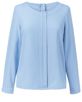 Dames roma blouse met lange mouwen - maat 52 Blauw