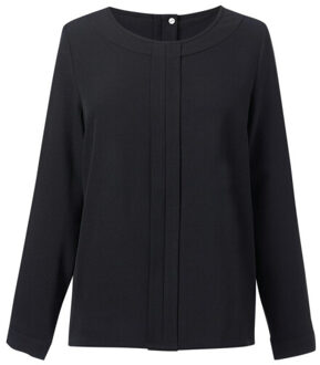 Dames roma blouse met lange mouwen Zwart - 52