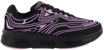 Dames Runflex 01 Sneaker Zwart/Roze Fessura , Black , Dames - 40 Eu,39 Eu,38 Eu,37 EU