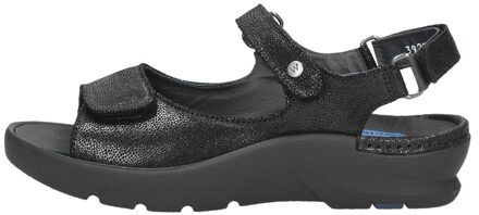 Dames Sandalen Wolky 0392715 Delft Black Zwart - Maat 41