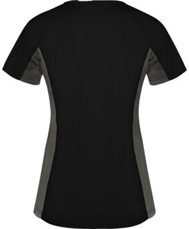 Dames shanghai sport t-shirt met korte mouwen Zwart
