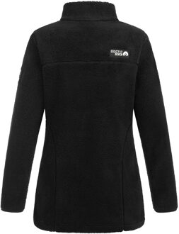 Dames Sherpa Fleecejas – Warme Outdoorjas met Rits Zwart - XL