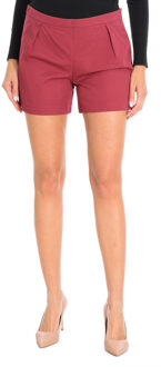 Dames short met rits 4GH5590V3 Rood - 42 (Taille)
