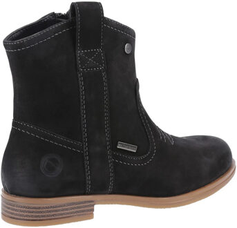 Dames Signet Leren Enkellaarsjes (Zwart) - EU 42 / UK 8