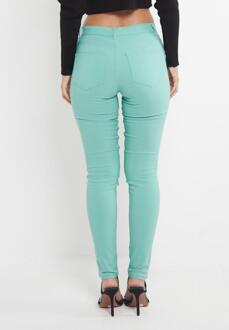 Dames Skinny Super Stretch Chino Mint Groen - EU 34/ UK 6 Normal