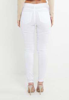Dames Skinny Super Stretch Chino Wit - EU 34/ UK 6 Normal