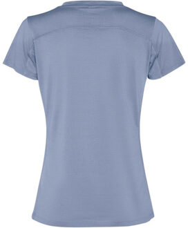 Dames slam sport t-shirt met korte mouwen Blauw - XL