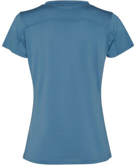 Dames slam sport t-shirt met korte mouwen Blauw - XXL