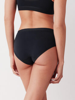 Dames slip met kant midi 3-pack - maat M Zwart