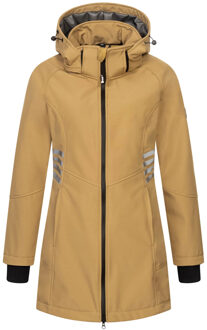 Dames Softshell Jas AS-305 – Lang, Waterafstotend, Reflecterend Beige - XL