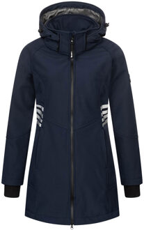 Dames Softshell Jas AS-305 – Lang, Waterafstotend, Reflecterend Blauw - XS
