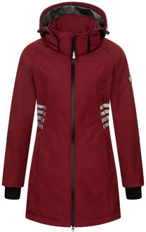 Dames Softshell Jas AS-305 – Lang, Waterafstotend, Reflecterend Rood - 4XL