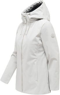 dames softshell tussenjas Minaa met capuchon Grijs - XL