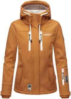 dames softshelljas – Kleine Zicke, warm met capuchon & fleecevoering - maat Beige