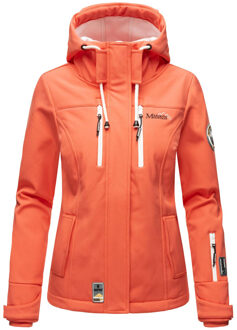 dames softshelljas – Kleine Zicke, warm met capuchon & fleecevoering - maat Rood