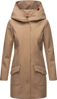 dames softshelljas – Mayleen, waterafstotend met capuchon Grijs - 4XL