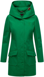 dames softshelljas – Mayleen, waterafstotend met capuchon - maat M Groen