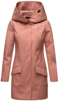 dames softshelljas – Mayleen, waterafstotend met capuchon - maat S Bruin