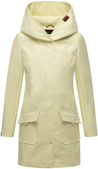 dames softshelljas – Mayleen, waterafstotend met capuchon - maat XL Geel