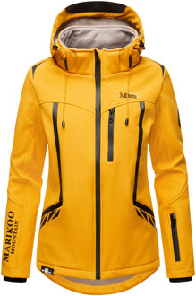 dames softshelljas – Mount-Cho-Oyu met afneembare capuchon - maat S Geel